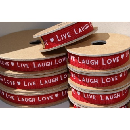 Cinta roja ?Live, laugh, love? pr12400
