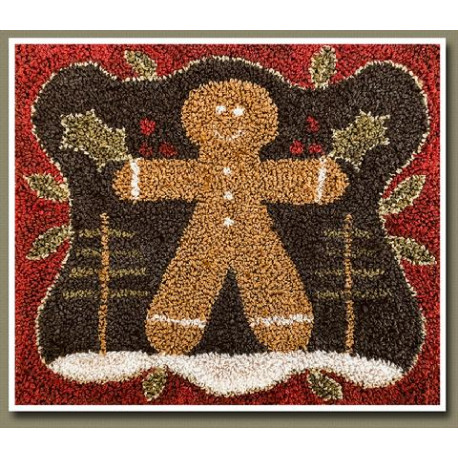 Punch Needle: Gingerbread man. LHNpn015