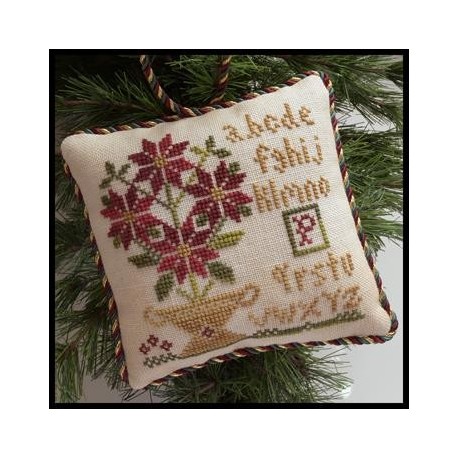 The Sampler Tree ornaments 8/12. Potted Poinsetia LHN